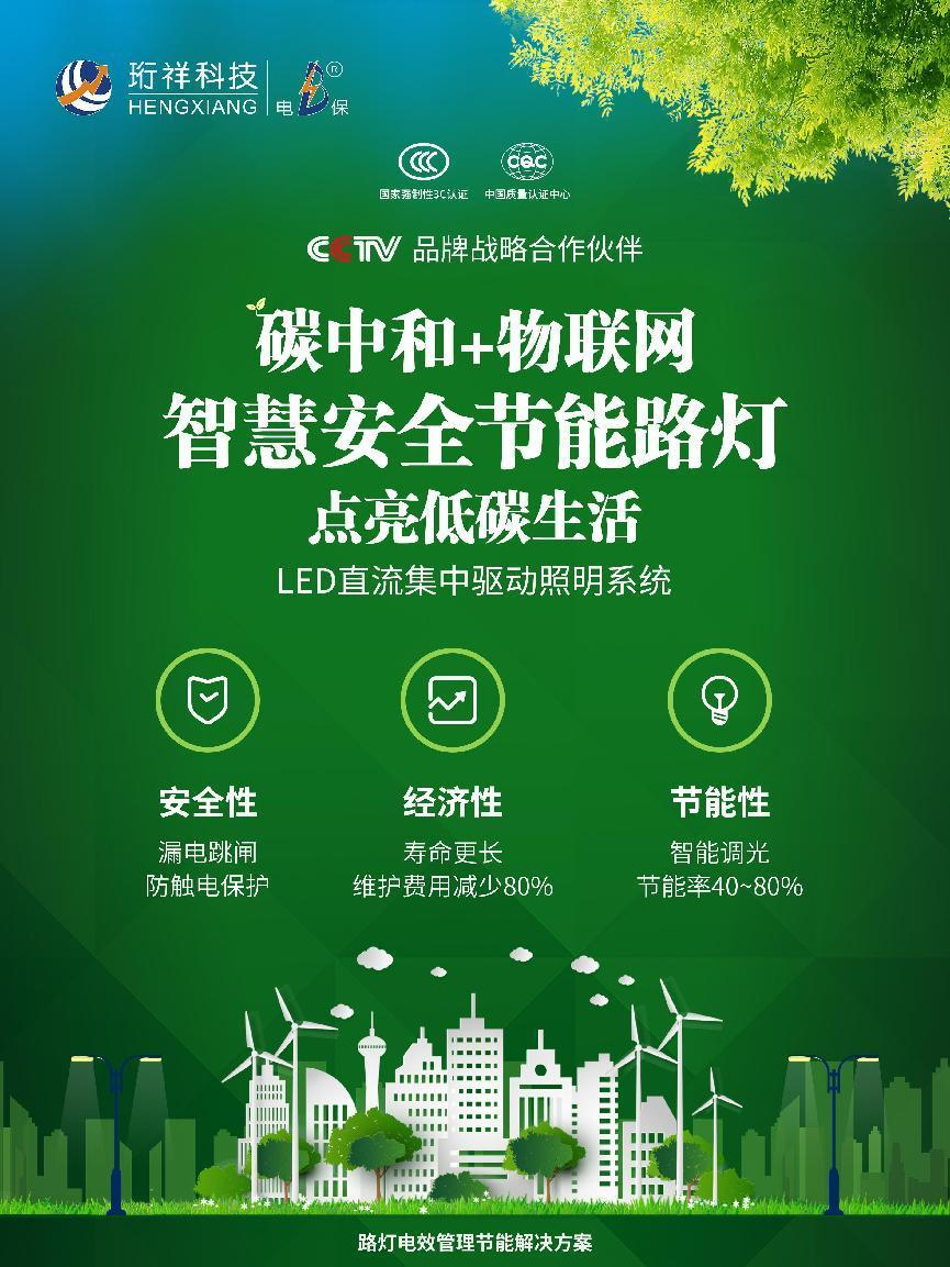 电保智慧路灯-赋能智慧都会照明信息化建设
